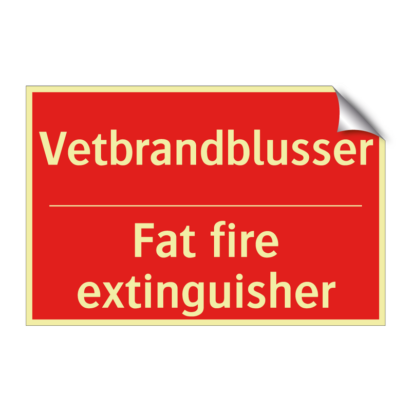 Vetbrandblusser - Fat fire extinguisher