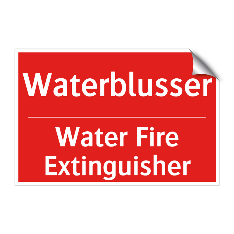 Waterblusser - Water Fire Extinguisher