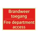 Brandweer toegang - Fire department access