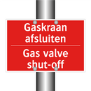 Gaskraan afsluiten - Gas valve shut-off