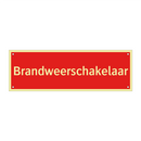 Brandweerschakelaar & Brandweerschakelaar & Brandweerschakelaar & Brandweerschakelaar