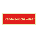 Brandweerschakelaar & Brandweerschakelaar & Brandweerschakelaar & Brandweerschakelaar