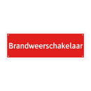 Brandweerschakelaar & Brandweerschakelaar & Brandweerschakelaar & Brandweerschakelaar