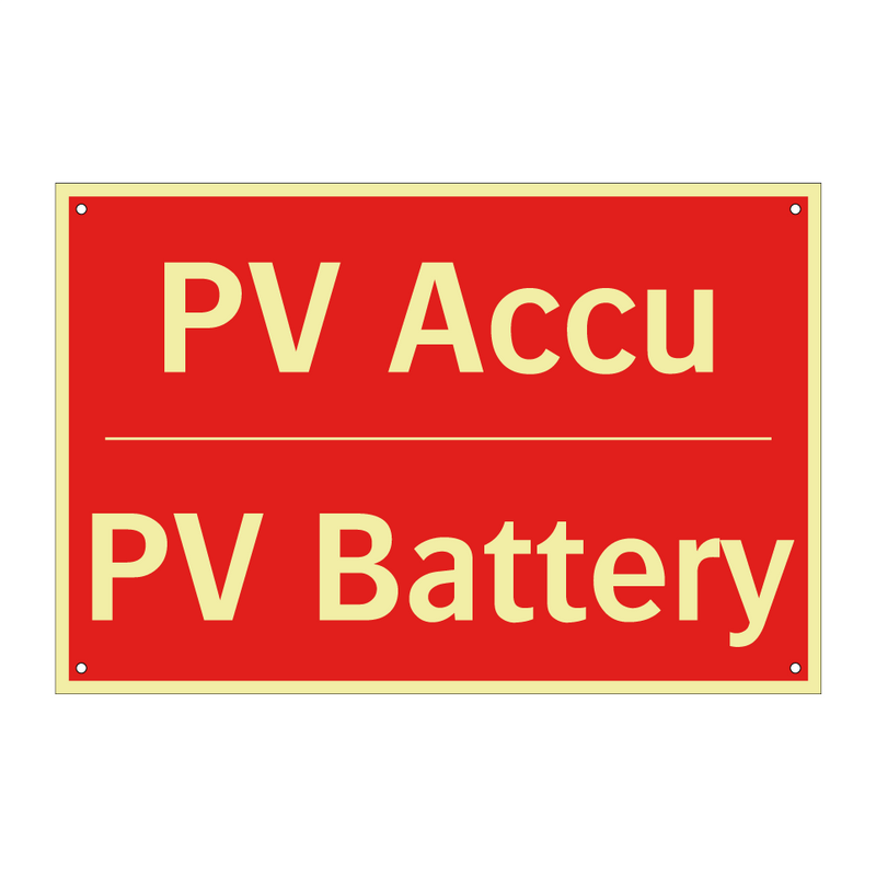 PV Accu - PV Battery