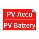 PV Accu - PV Battery