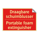 Draagbare schuimblusser - Portable foam extinguisher