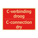 C-verbinding droog - C-connection dry