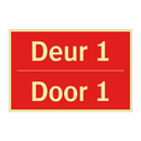 Deur 1 - Door 1