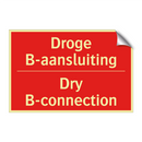 Droge B-aansluiting - Dry B-connection