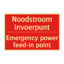 Noodstroom invoerpunt - Emergency power feed-in point