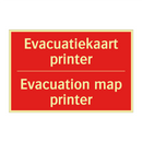 Evacuatiekaart printer - Evacuation map printer