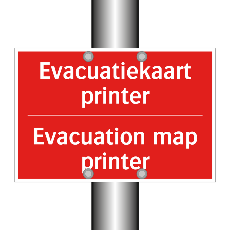 Evacuatiekaart printer - Evacuation map printer
