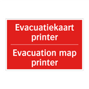 Evacuatiekaart printer - Evacuation map printer