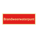 Brandweerwaterpunt & Brandweerwaterpunt & Brandweerwaterpunt & Brandweerwaterpunt