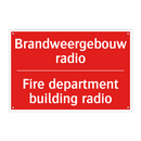 Brandweergebouw radio - Fire department building radio