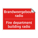Brandweergebouw radio - Fire department building radio