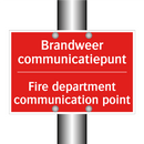 Brandweer communicatiepunt - Fire department communication point