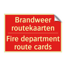 Brandweer routekaarten - Fire department route cards