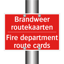 Brandweer routekaarten - Fire department route cards