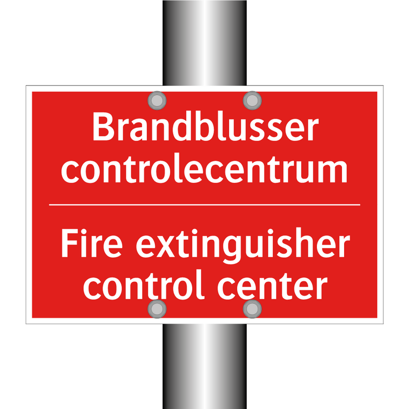 Brandblusser controlecentrum - Fire extinguisher control center