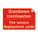 Brandweer inzetkaarten - Fire service deployment cards