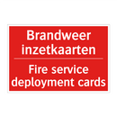 Brandweer inzetkaarten - Fire service deployment cards