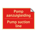 Pomp aanzuigleiding - Pump suction line