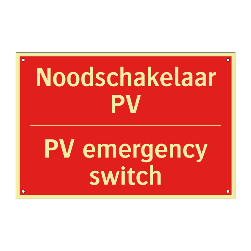 Noodschakelaar PV - PV emergency switch