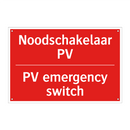 Noodschakelaar PV - PV emergency switch