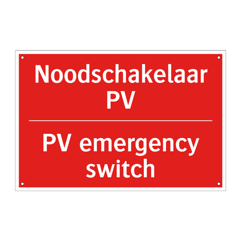 Noodschakelaar PV - PV emergency switch