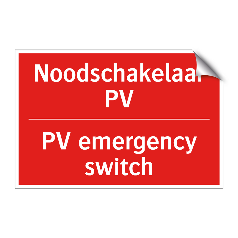 Noodschakelaar PV - PV emergency switch