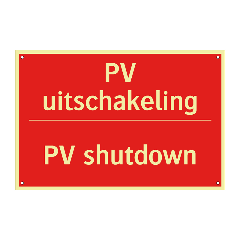 PV uitschakeling - PV shutdown