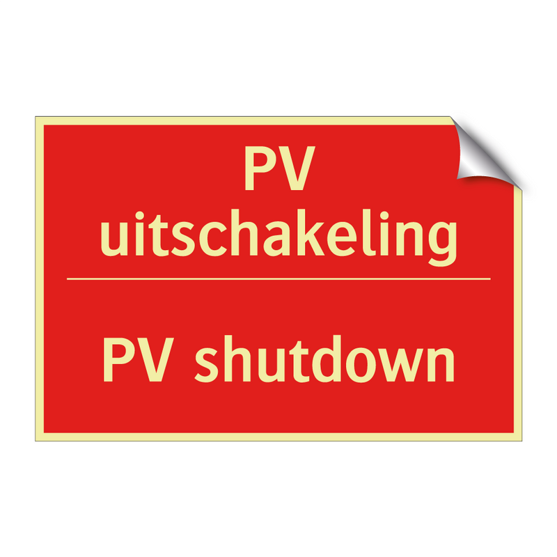 PV uitschakeling - PV shutdown