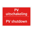 PV uitschakeling - PV shutdown