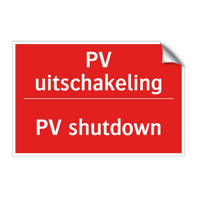 PV uitschakeling - PV shutdown