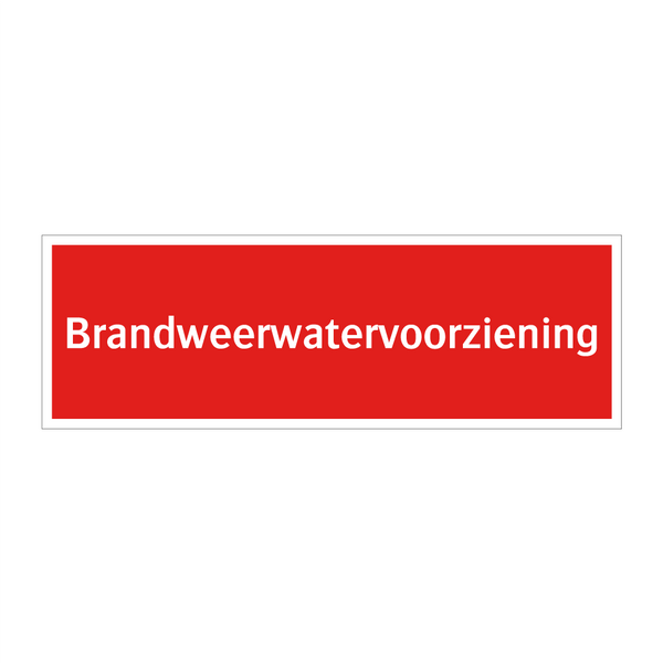 Brandweerwatervoorziening & Brandweerwatervoorziening & Brandweerwatervoorziening