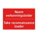 Neem verkenningsleider - Take reconnaissance leader
