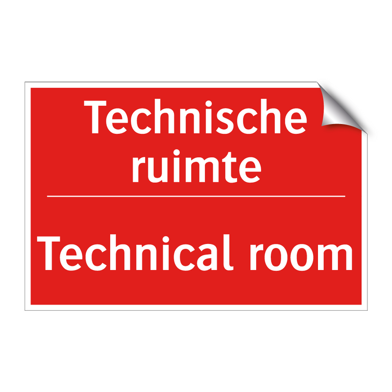 Technische ruimte - Technical room