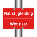 Nat stijgleiding - Wet riser
