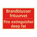 Brandblusser frituurvet - Fire extinguisher deep fat