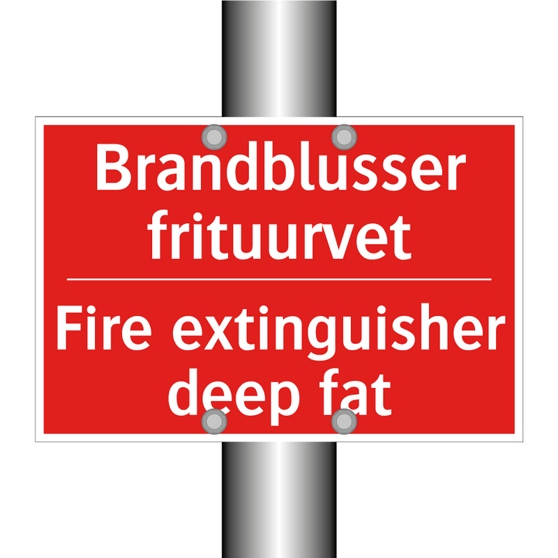 Brandblusser frituurvet - Fire extinguisher deep fat