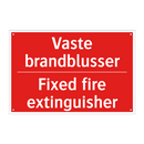 Vaste brandblusser - Fixed fire extinguisher