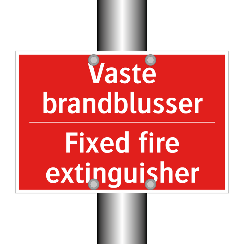 Vaste brandblusser - Fixed fire extinguisher