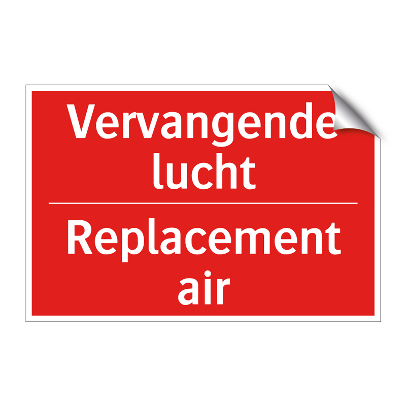 Vervangende lucht - Replacement air