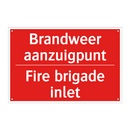 Brandweer aanzuigpunt - Fire brigade inlet