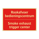 Rookafvoer bedieningscentrum - Smoke exhaust trigger center