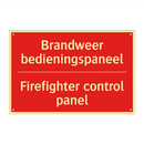 Brandweer bedieningspaneel - Firefighter control panel