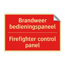Brandweer bedieningspaneel - Firefighter control panel
