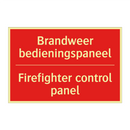 Brandweer bedieningspaneel - Firefighter control panel