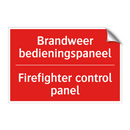 Brandweer bedieningspaneel - Firefighter control panel